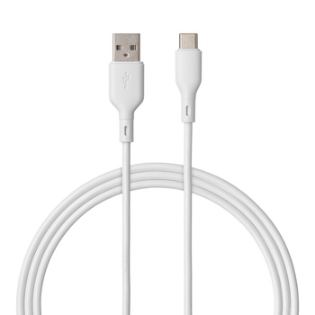 QUALO Recycling kabel USB-A - USB-C 1,5m 3A 60W biały QRC-AC-00
