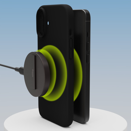 Allity Etui Silicone Mag do iPhone 16 czarne