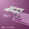 Etteri Camera Lens Protector szkło na aparat do iPhone 16 / 16 Plus różowy