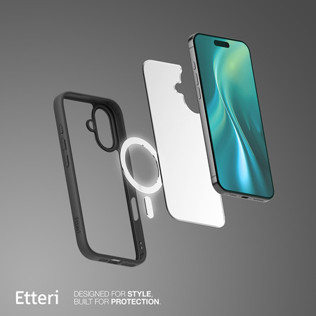 Etui Etteri Matt Mag do iPhone 17 czarne