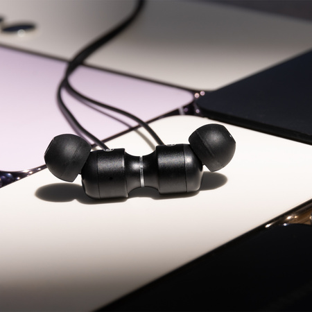 Forever słuchawki przewodowe EP-01 dokanałowe jack 3,5mm czarne