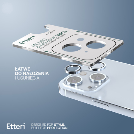 Etteri Camera Lens Protector szkło na aparat do iPhone 15 / 15 Plus niebieski