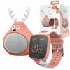 Zestaw Forever smartwatch IGO JW-100 + Głośnik Sweet Animal Deer ABS-100 pomarańczowy