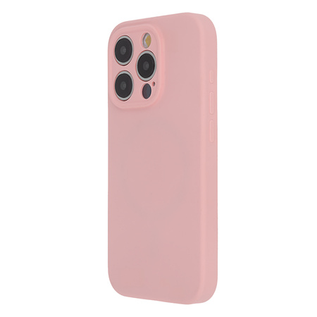 Nakładka Soft Touch Mag do iPhone 15 Pro 6,1" pastelowy różowy