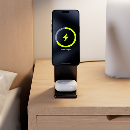 Allity ładowarka indukcyjna AWC-230-22WMS 22,5W grafitowa 3w1