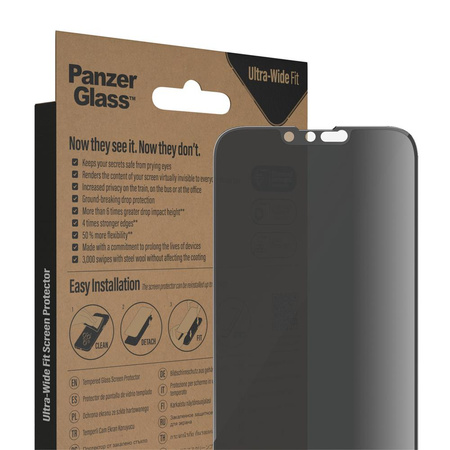 PanzerGlass szkło hartowane Ultra-Wide Fit do iPhone 13 Pro Max / 14 Plus 6,7" TTT