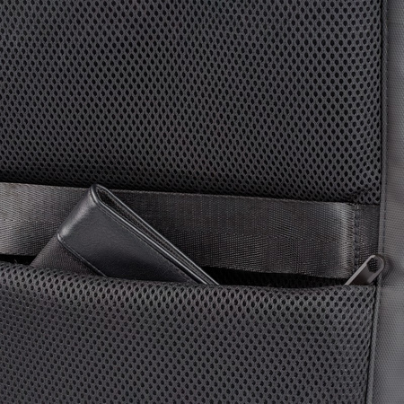 QUALO plecak sztywny wodoodporny z portem USB czarny QPS-W-USB-01