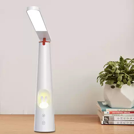 Lampa biurkowa LED 7,5W ze świecącym króliczkiem FLB-150 biała Forever Light