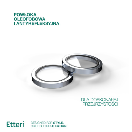 Etteri Camera Lens Protector szkło na aparat do iPhone 15 / 15 Plus niebieski