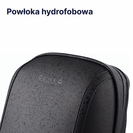 QUALO plecak sztywny wodoodporny  15,6' czarny QPS-W-BZ-01