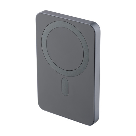 QUALO Recycling power bank 5000 mAh 20W srebrny QRPB-20-07