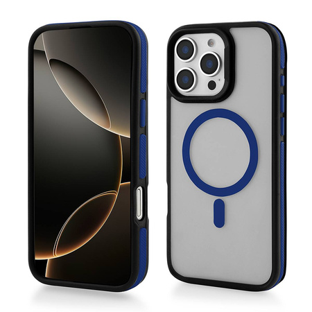Nakładka Magarmor Magsafe do Iphone 15 Pro Max granatowa TTT