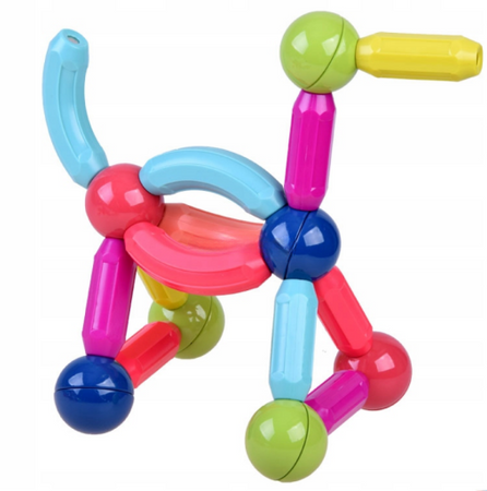 Klocki magnetyczne 64szt TTT