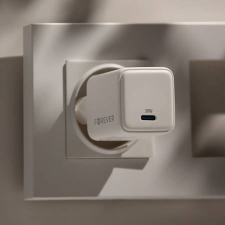Forever ładowarka sieciowa GaN PD TC-08-30C 1x USB-C 30W biała