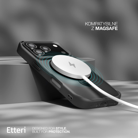 Etui Etteri Matt Mag Ring do iPhone 17 Pro Max czarne