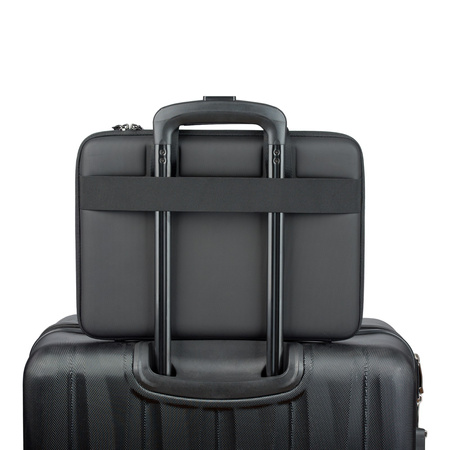 QUALO pokrowiec na laptopa usztywniany z uchwytem 13,3' czarny QPL-SU-01