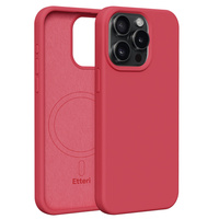 Etui Etteri Silicone Mag do iPhone 15 Pro Max 6,7" malinowe
