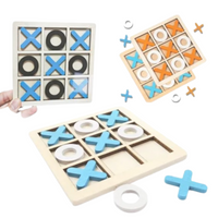 Drewniana gra kółko i krzyżyk mix kolorów TTT